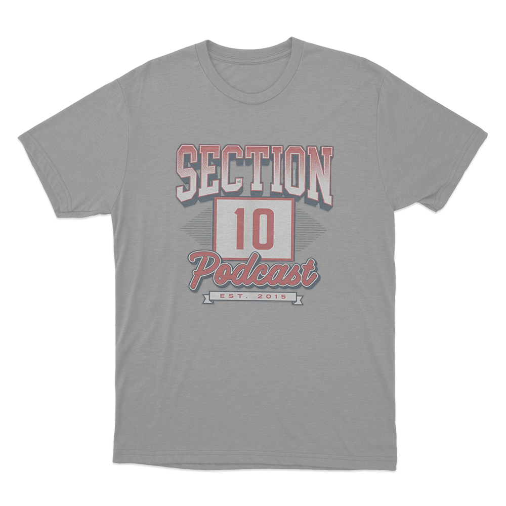 Section 10 Vintage Unisex T Shirt Grey Section 10 Vintage Unisex T Shirt Grey