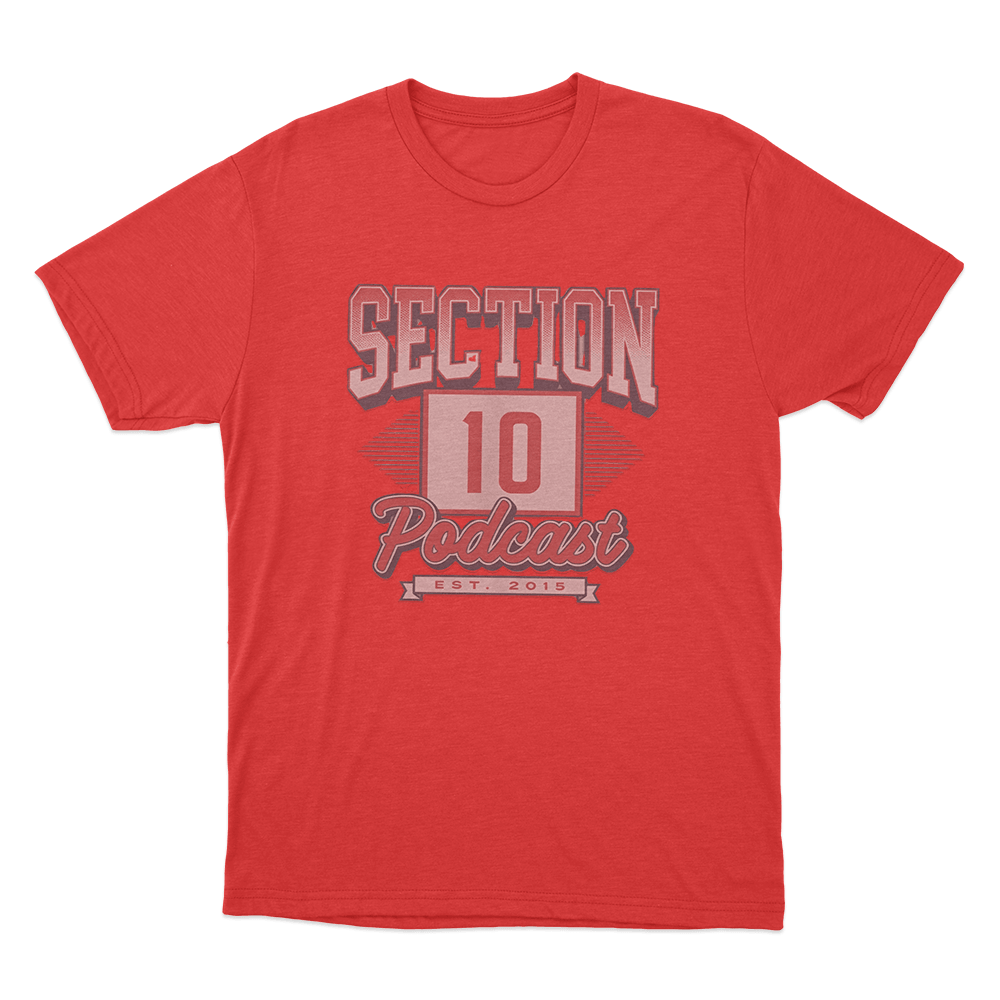 Section 10 Vintage Unisex T Shirt Red Section 10 Vintage Unisex T Shirt Red