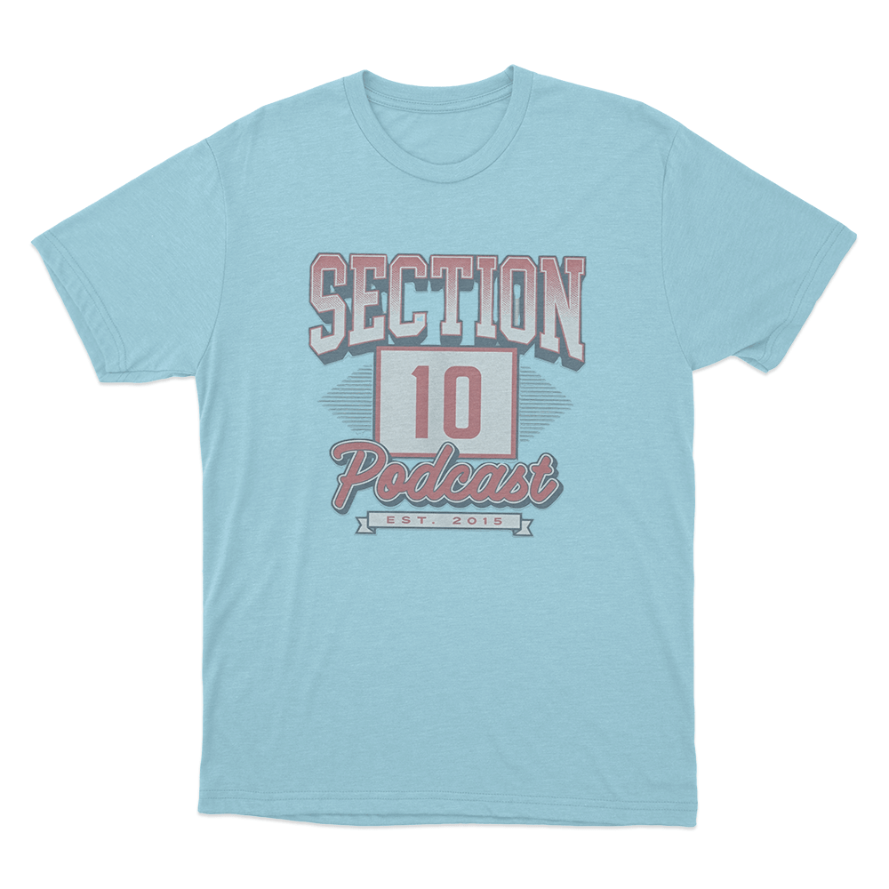 Section 10 Vintage Unisex T Shirt Sky Blue Section 10 Vintage Unisex T Shirt Sky Blue