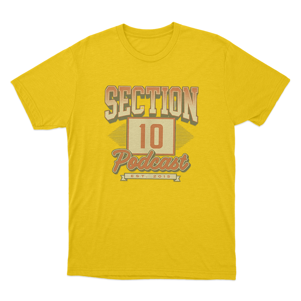Section 10 Vintage Unisex T Shirt Yellow Section 10 Vintage Unisex T Shirt Yellow